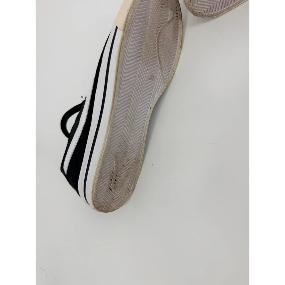 Nike Court Legacy Canvas Black White Low Top Sneakers Womens 7